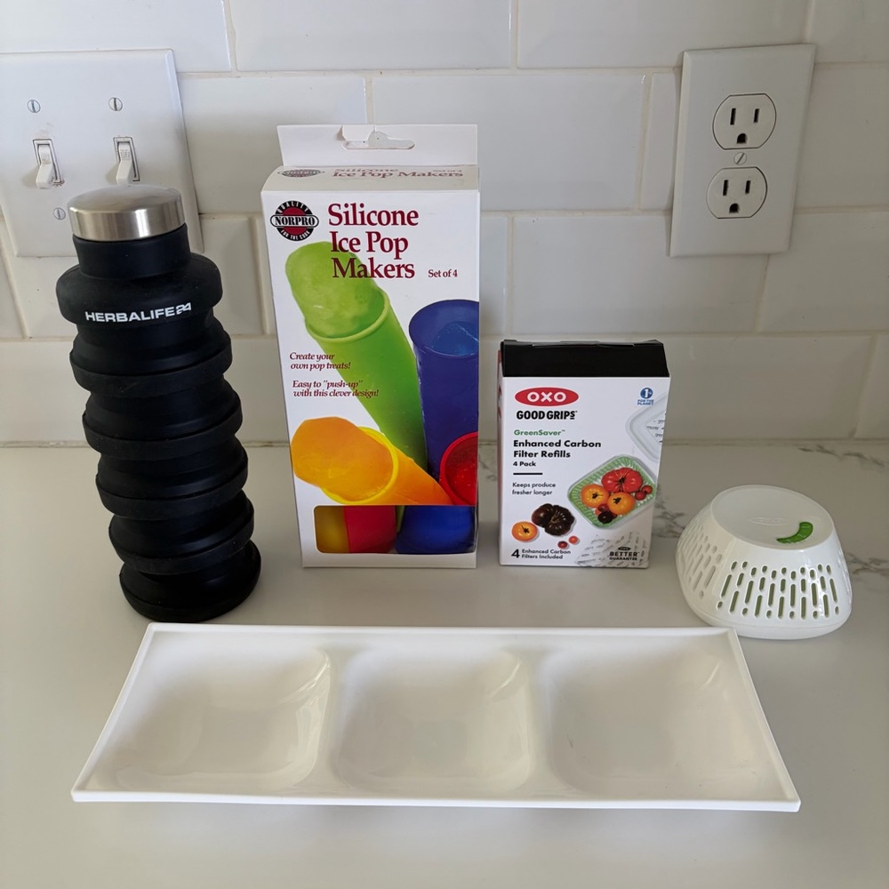 ⚠️ OXO NORPRO Herba Life greensaver silicone ice pop Kitchen Lot Bundle